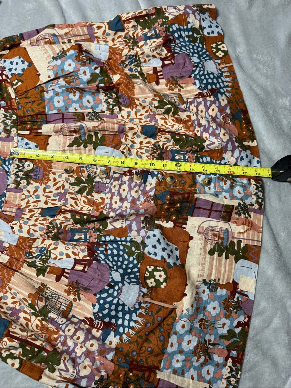 (Altered) Princess Highway cat print smock dress - Picture 8 of 8
